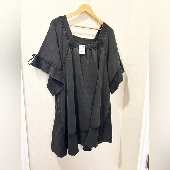 NWT Free People Astoria Sweatshirt Tunic Dress - Picture 3 of 5